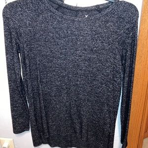 Gray long sleeve blouse